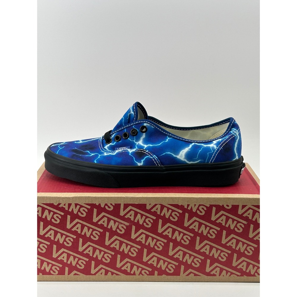Vans Authentic Sneakers Unisex 7.5M 9W Blue Black Lightning VN0A5HZS9FT New